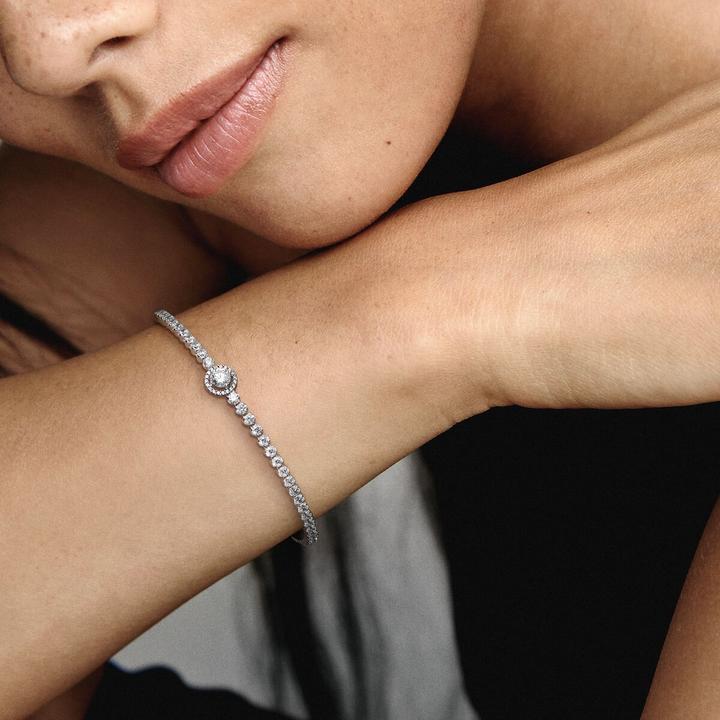 Immagine prodotto Pandora Bracciale tennis Halo (18 cm, Argento 925)