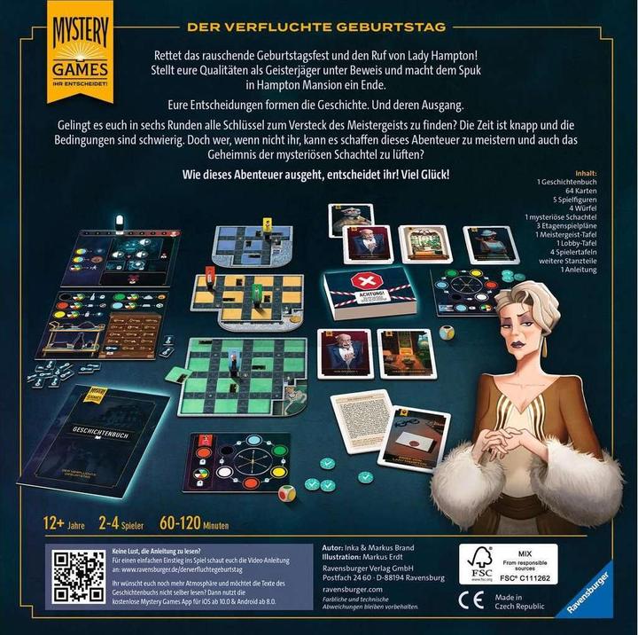Produktbild Ravensburger Mystery Games - Der verfluchte Geburtstag (Deutsch)