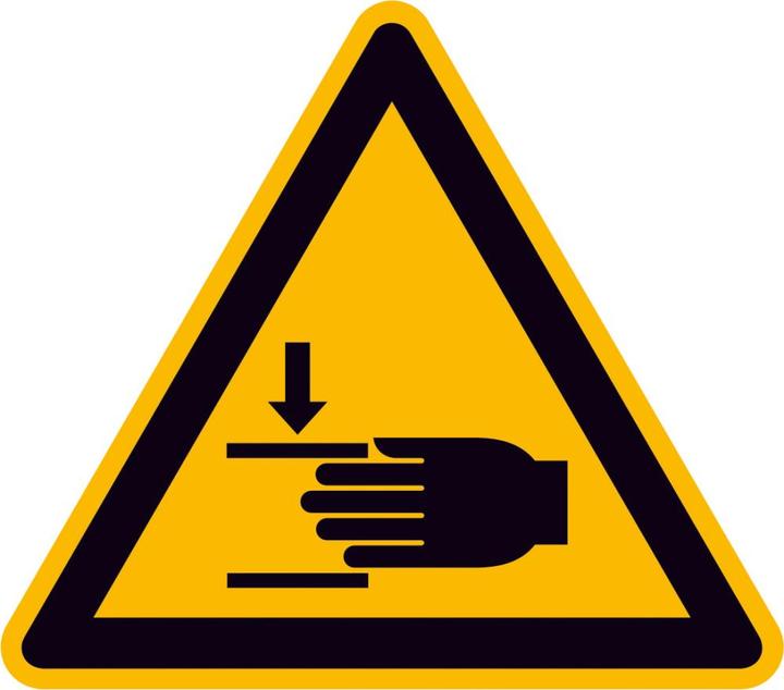 Produktbild Magni Betriebsausstattung24® Format 4044589006820 - Warnschild ALU gepr Handverletzung SL100- mm