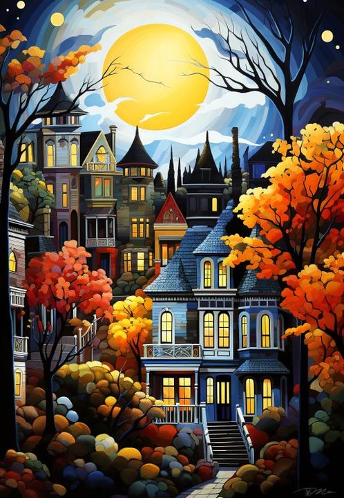Produktbild Alipson Puzzle Puzzle 1000 pieces Serene Village (1000 Teile)