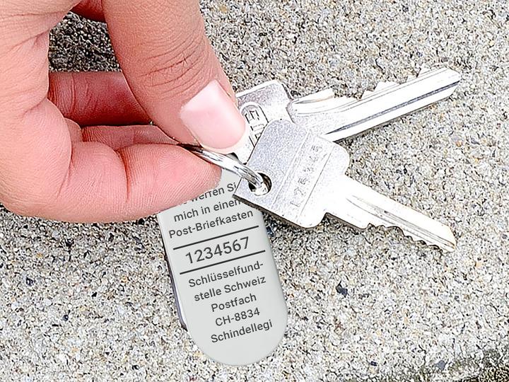 Actual product image Schlüsselfundstelle Schweiz Key Finder Tag - Set of 2