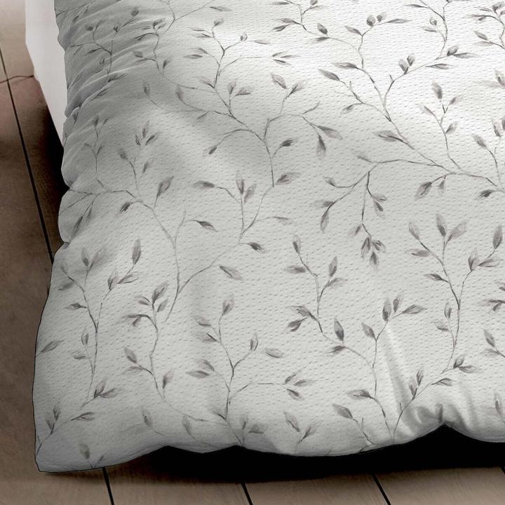 Produktbild Kaeppel Seersucker Bettwäsche Leaf (Bettwäsche Set, 155x220 cm + 80x80 cm)