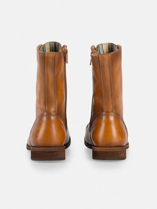 Actual product image Felmini Wide Fit W103 lace-up boot made of genuine leather, with inner zip and low heel. (40)
