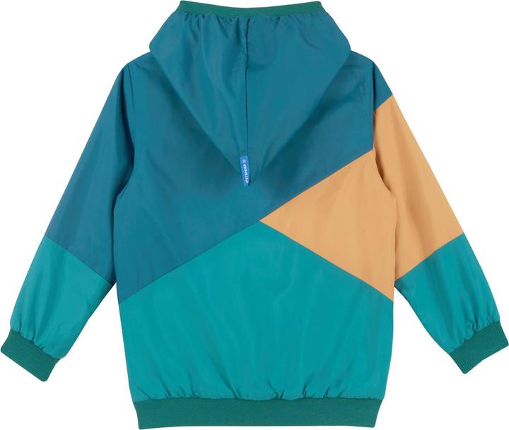 Produktbild finkid wendbare Regenjacke Muutuva vetiver/deep jungle (140, 146)