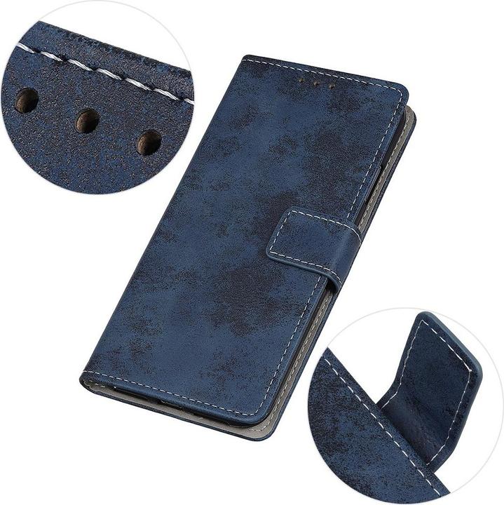 Immagine prodotto Cover-Discount Xiaomi Mi Note 10 - Custodia Vintage Suede Optics Blu Scuro (Xiaomi Mi Note 10)