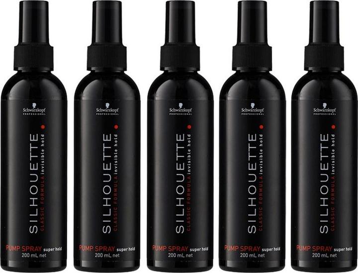 Schwarzkopf Professional 10x Schwarzkopf Silhouette Super Hold Pumpspray 200 ml (200 ml)