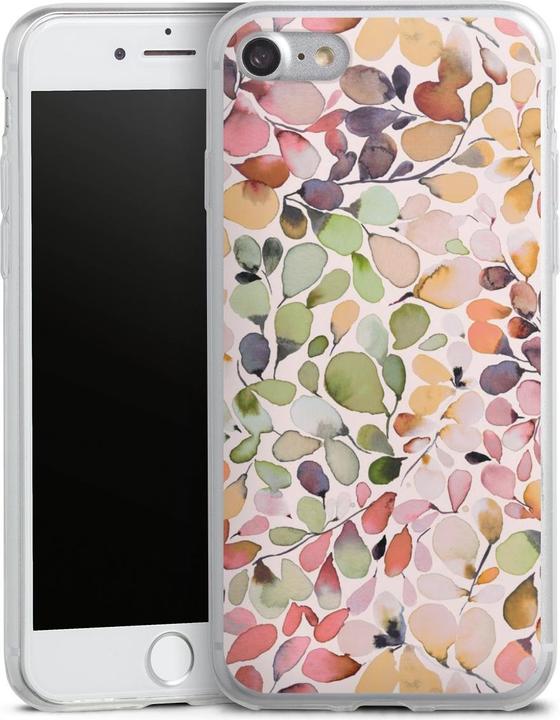 Produktbild DeinDesign Slim Case für Apple iPhone 7 Silikon Hülle Ultra Dünn Handyhülle Eukalyptus Muster Pattern (Apple iPhone 7)