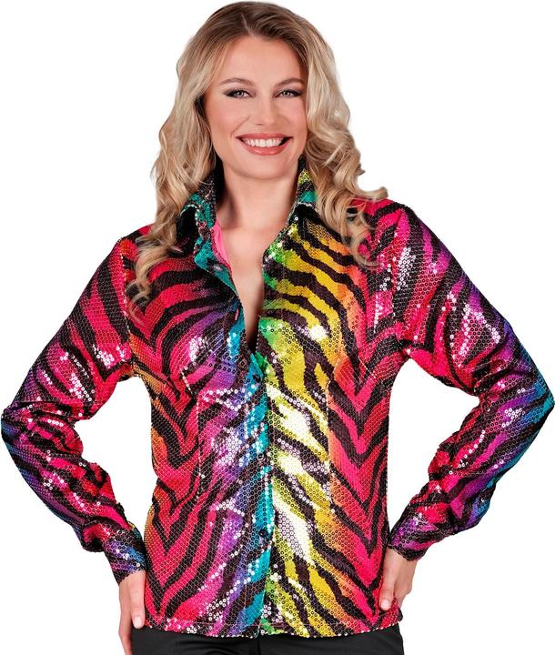 Produktbild Widmann Bluse Tigermuster Pailletten (S, M)