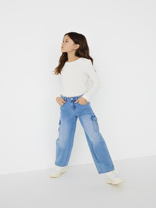Actual product image Only KOGHARMONY WIDE CARGO CARROT Loose Fit Jeans (158)