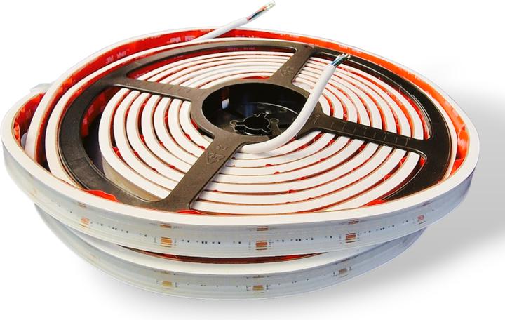Actual product image MW HiluX RGBW COB LED Strips - 24V - 16W - 620lm/m - RGB+2700K - CRI90+ - 5m - IP67 (500 cm, Outdoor)