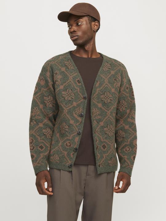 Produktbild Jack & Jones All Over Print Strickjacke Strickjacke (L)