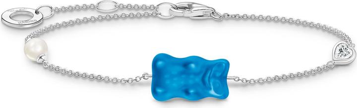 Thomas Sabo Armband (19 cm, Zirkonia, Kristallglas, Sterling Silber 925, Süsswasserzuchtperlen)
