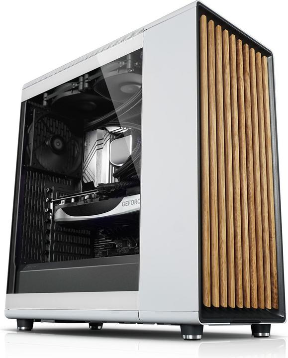 Actual product image Kiebel Gaming PC White Forest V AMD Ryzen 7 5700X, 32GB DDR4, NVIDIA RTX 4060 8 GB, 2TB SSD, Windows 11 (ATX)