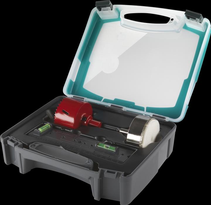 Produktbild wolfcraft wolfcraft 1 Lochsägen-Set 3-tlg. Steckdosen ø68mm (68 Millimeter)
