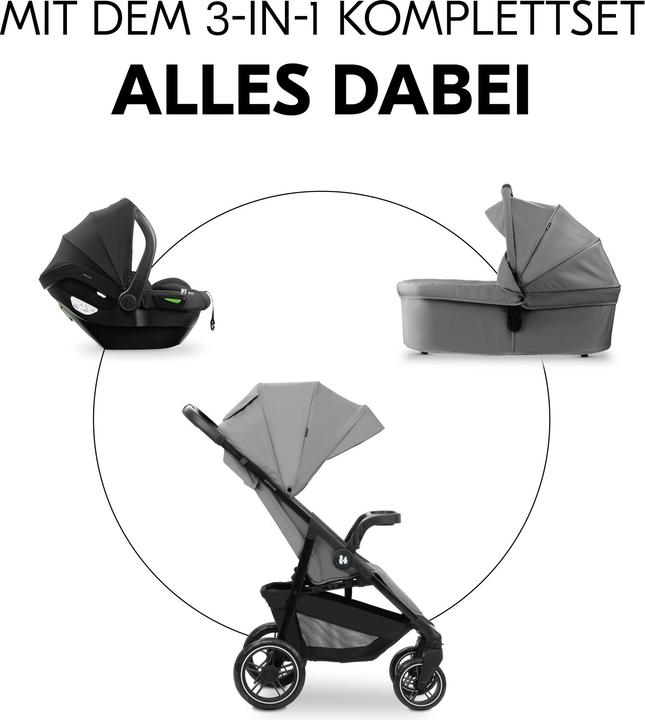 Actual product image Hauck Shop N Care Trio Set Grey