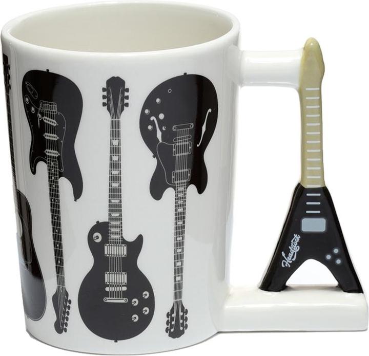 Immagine prodotto Puckator Tazza di ceramica dolomitica con manico a forma di chitarra rock Headstock
