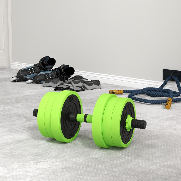 Produktbild SportNow Hanteln Set Kunststoff, Sand Grün