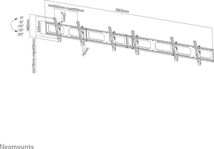 Produktbild Neomounts NS-WMB300 (Wand, 52", 50 kg)