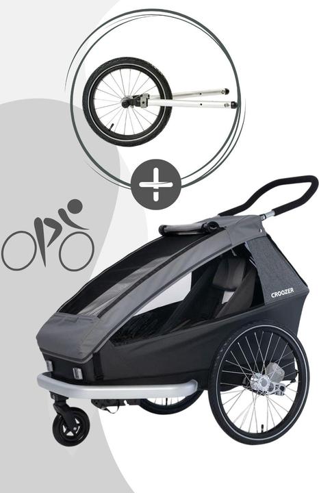 Croozer Kid Keeke 1 3in1 - Mountain Grey