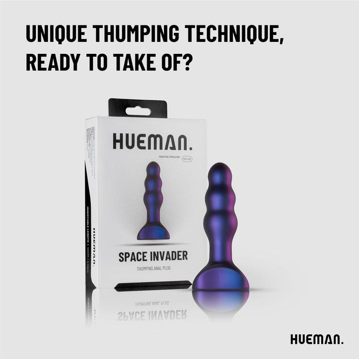 Actual product image Hueman Space Invader vibrierender Analplug