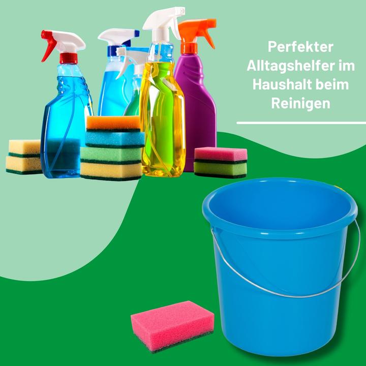 Produktbild Novaliv 20 Stück Eimer 5L Blau mit Masseinteilung - Putzeimer 5 Liter ⌀ 22,5 cm Praktischer (20 Stk.)