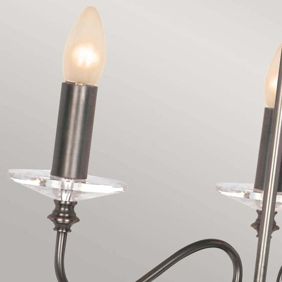 Actual product image Elstead Lighting Finsbury Park chandelier E14 triple old bronze