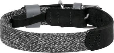 Actual product image Waudog Dog collar made of natural leather and recycled material with QR code size M, width 20 mm, bl (M, Dog, General)