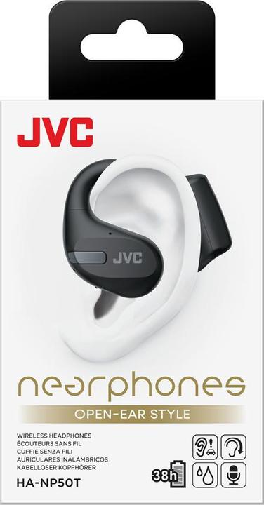 Image du produit JVC HA-NP50T-B (pas de réduction du bruit, 9.50 h, Sans fil)