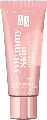 Actual product image Oceanic AA Yoummy Skin Peach Flawless Foundation podkład mineralny dodający blasku 03 Beige 30ml (03 Beige)