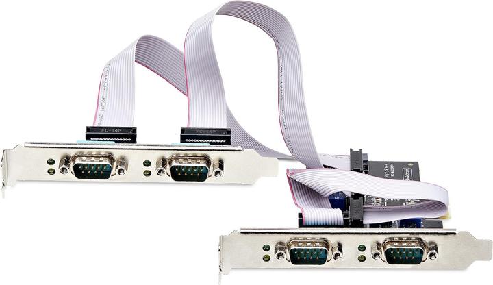 Immagine prodotto StarTech com PS74ADF-SERIAL-CARD, PCIe, Seriale, RS-232/422/485, Nero, Attività, ASIX - AX99100