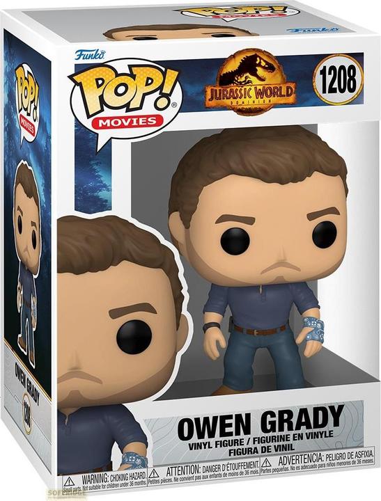 Actual product image Funko Pop! Jurassic World Dominion : Owen Grady (1208)