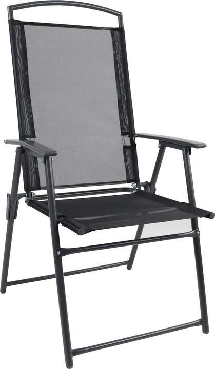 Actual product image VCM 4 pcs garden chair high chair textilene foldable
