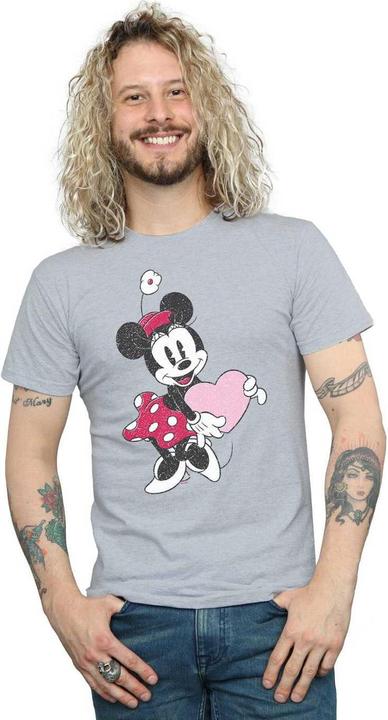 Immagine prodotto Disney Minnie Mouse Love Heart Maglietta Uomo (3XL)