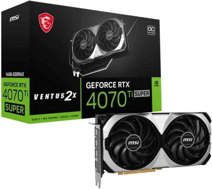 Image du produit MSI GeForce RTX 4070 Ti SUPER 16G VENTUS 2X (16 Go)