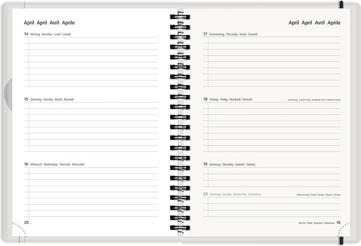 Produktbild Pelikan Schülerkalender 25/26 MustHave A5 Sneaker (Deutsch, Englisch, Französisch, Italienisch)