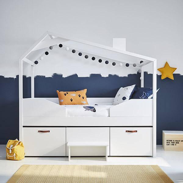 Image du produit Cool Kids Furniture Cool Kids Lit superposé avec cabine (90 x 200 cm)