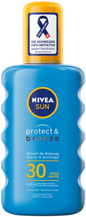 NIVEA Sun Schutz & Bräune (Sonnenspray, SPF 30, 200 ml, 227 g)