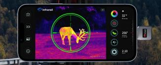 Actual product image Xinfrared XH09 Thermal imaging camera for smartphone - Lightning