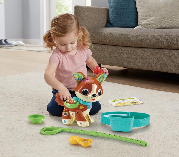 Produktbild VTech 80-552564 Lauf-mit-Mir-Hündchen Babyspielzeug, bunt (Zerrspielzeug Hund)