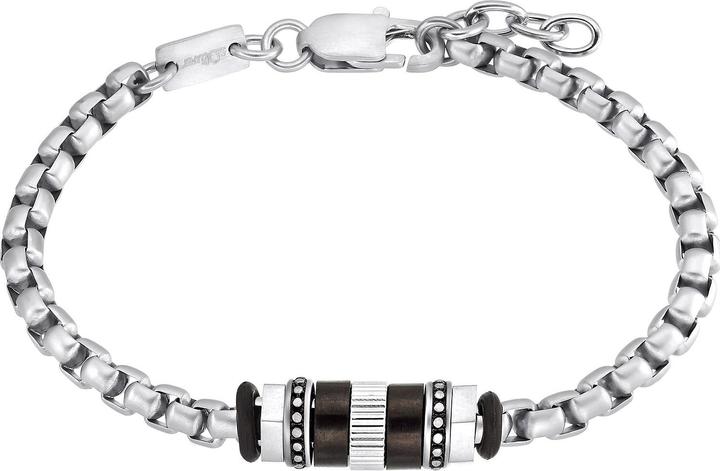 S.Oliver Armschmuck für Herren, Edelstahl (20 cm, Edelstahl)
