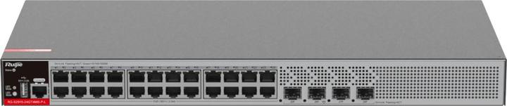 Image du produit Ruijie 24 ports Ã 10/100/1000Base-T copper avec auto-négociation, 4 ports Ã 1GE/2.5GE SFP, 2 ports fixes (24 Ports)