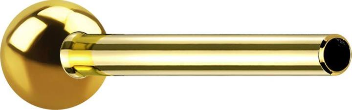 Actual product image Star Piercing Micro threadless barbell bar gold-plated with ball (without brass)