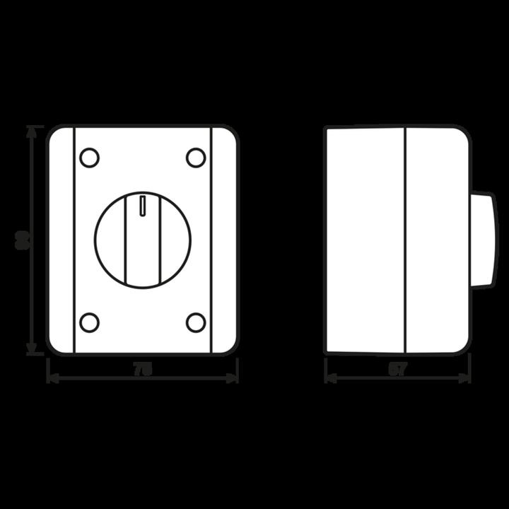 Actual product image JUNG 8012W Timer switch, WG 800 series
