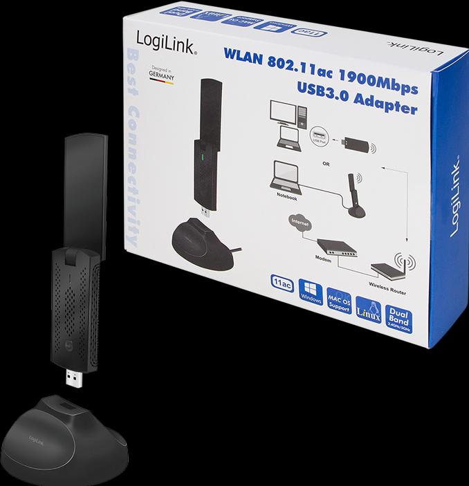 Produktbild LogiLink WL0247 Netzwerkkarte WLAN 1300 Mbit/s (USB)