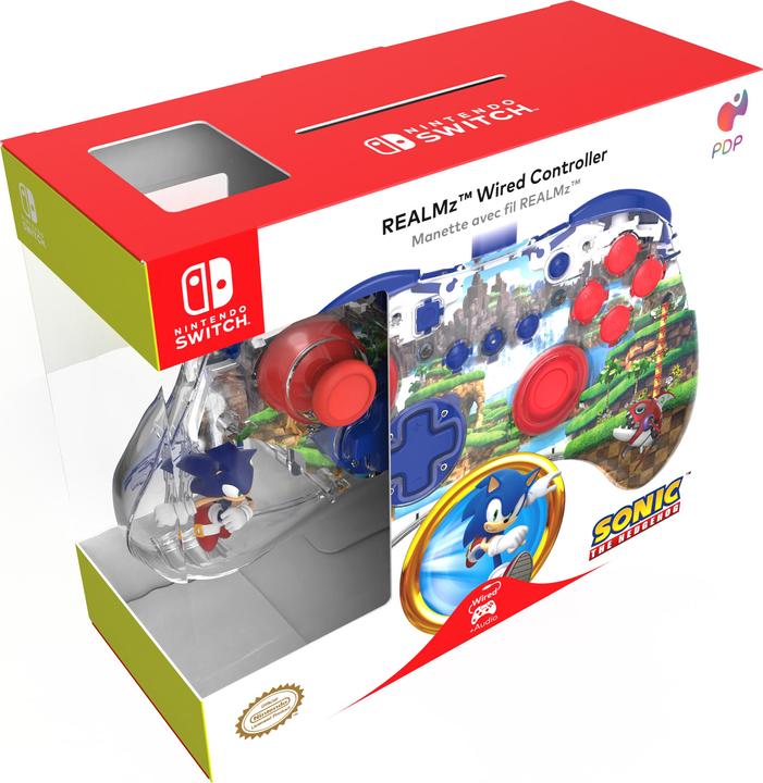 Actual product image PDP Realmz Wired Controller - Sonic Green Hill (Switch OLED, Switch)