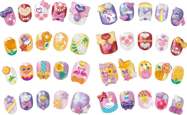 Actual product image Epoch Fingernails Refill Set yellow/pink (Artificial nails, Multicoloured)