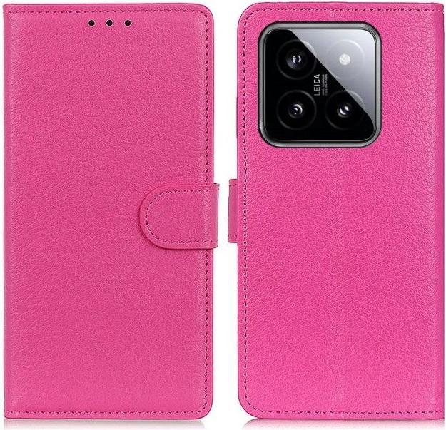 Actual product image MU Classic Litchi Leather Bookcover Series (Xiaomi 14 Pro)