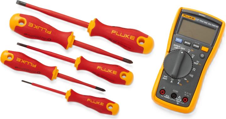 Kit de démarrage d'outils à main isolés (tournevis à fente en trois tailles, tournevis Phillips à fente cruciforme n° 1 et 2, pince à bec effilé, pince coupante diagonale, pince universelle d'électricien)
