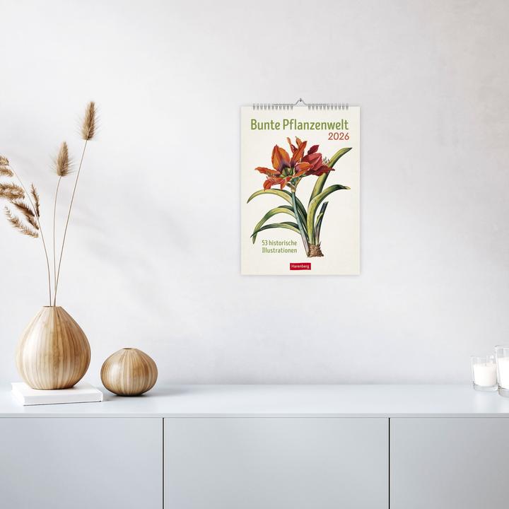 Actual product image Harenberg Bunte Pflanzenwelt Wochenplaner 2026 - 53 historische Illustrationen (Hardcover, German)
