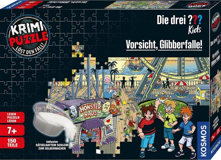 Kosmos Krimi-Puzzle: Die drei??? Kids - Vorsicht, Glibberfalle! (150 Teile)